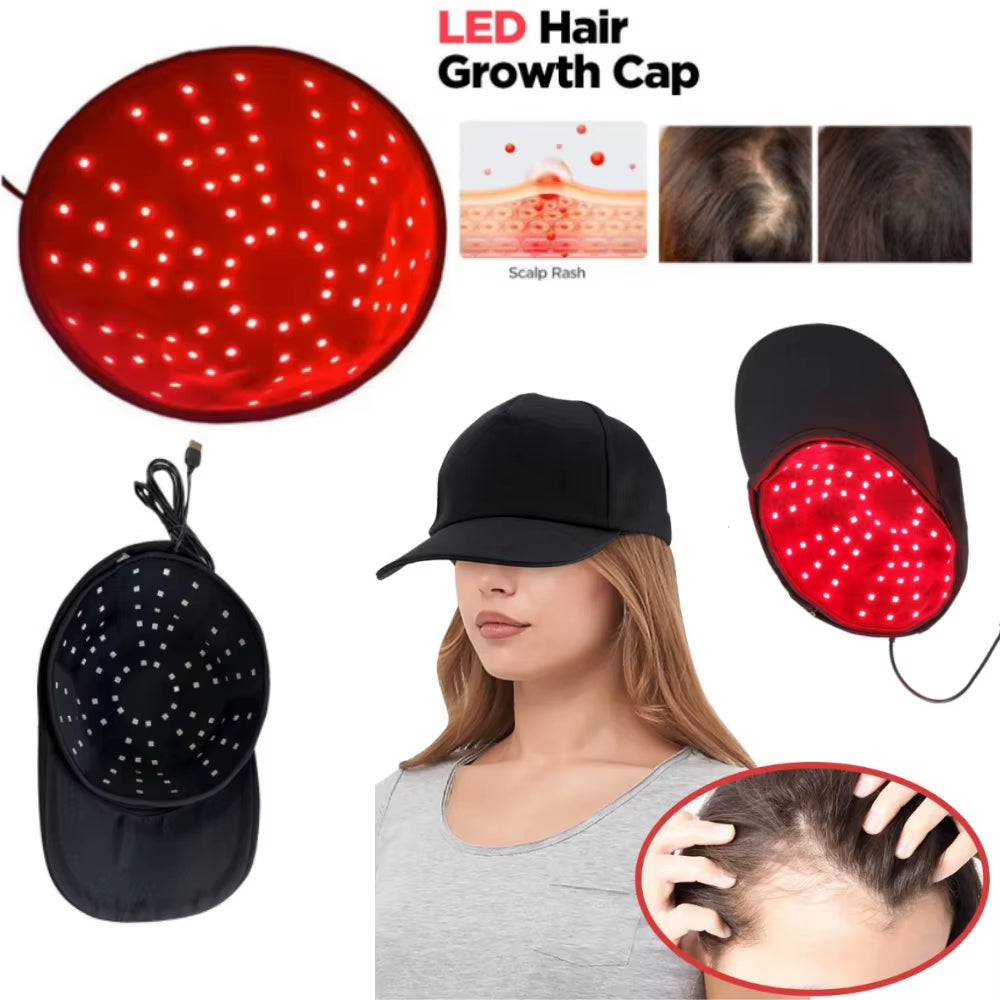 New Infrared Therapy Hair Growth Cap 96Pcs Leds 660 & 850 Nm Red Light for Hair Regrowth anti Hair Loss Relax Scal Care Hat