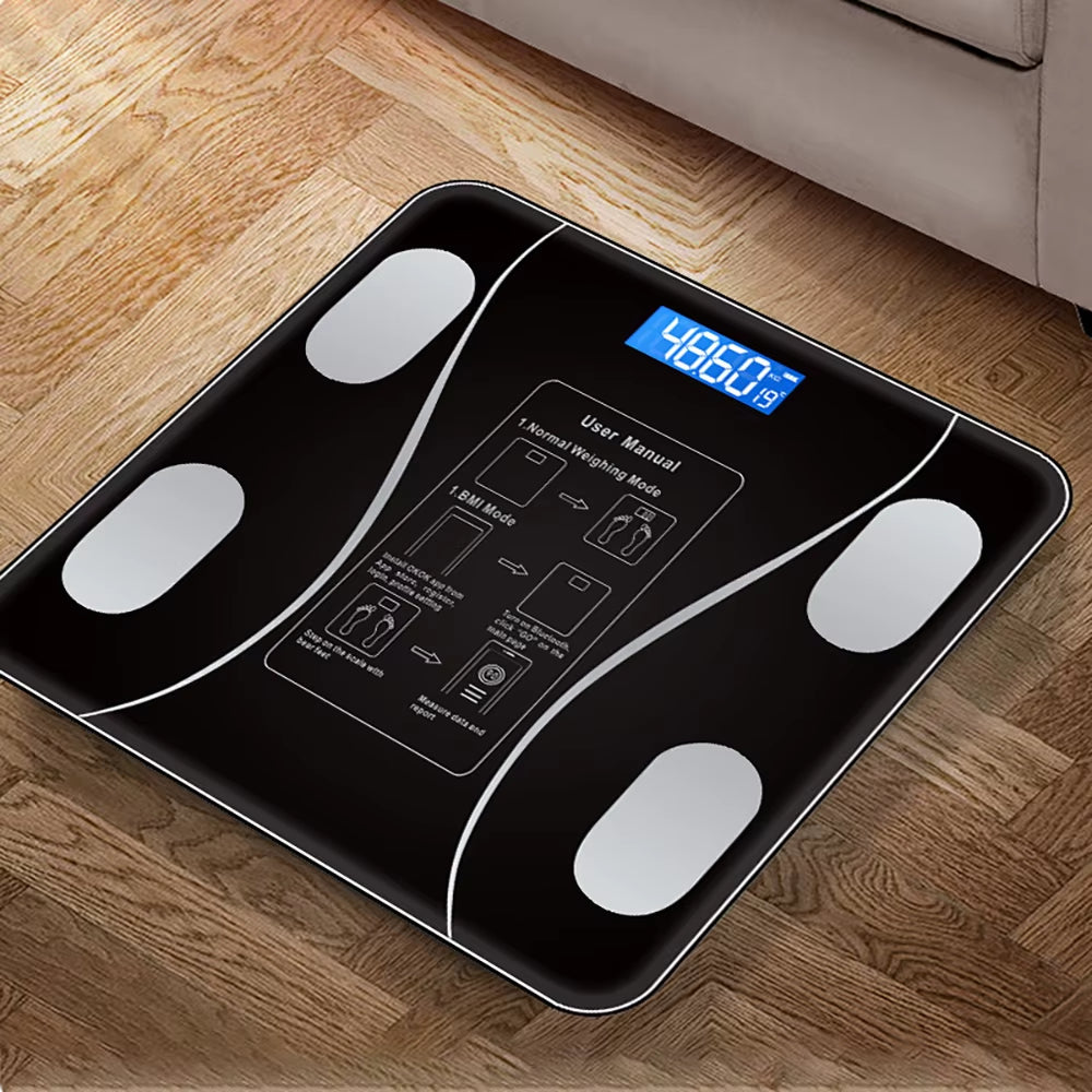 Smart Bluetooth Body Fat Scale | Digital Bathroom Weight Scale with App for Body Composition Analysis