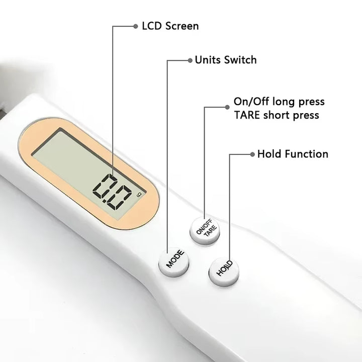 Battery Model Electronic Measuring Spoon Scale Household Small Kitchen Weighing Spoon Ingredients Food Measuring Spoon Grammage